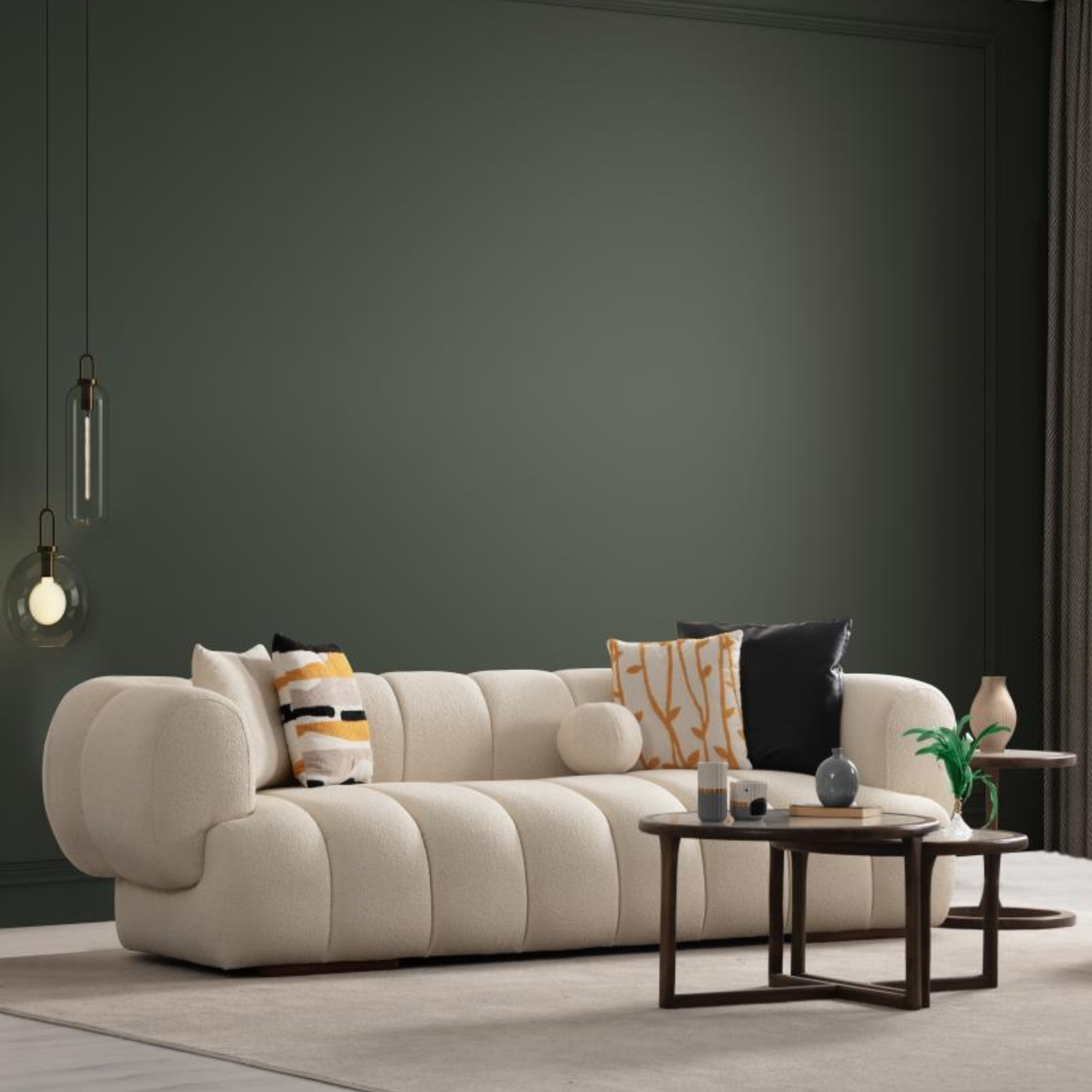 Canapé 3 Places WHITMORE Beige