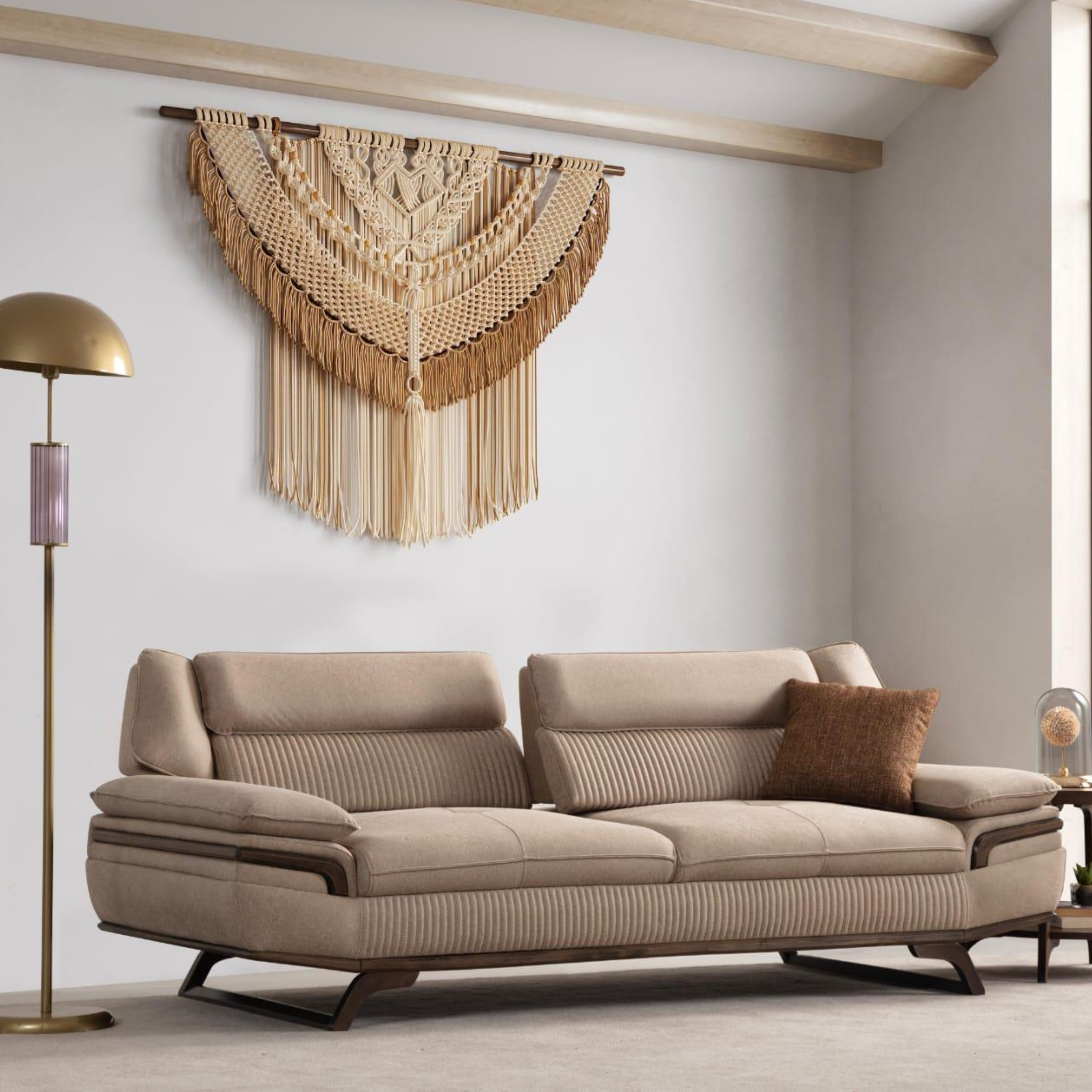 Canapé 3 Places PRESTON Beige