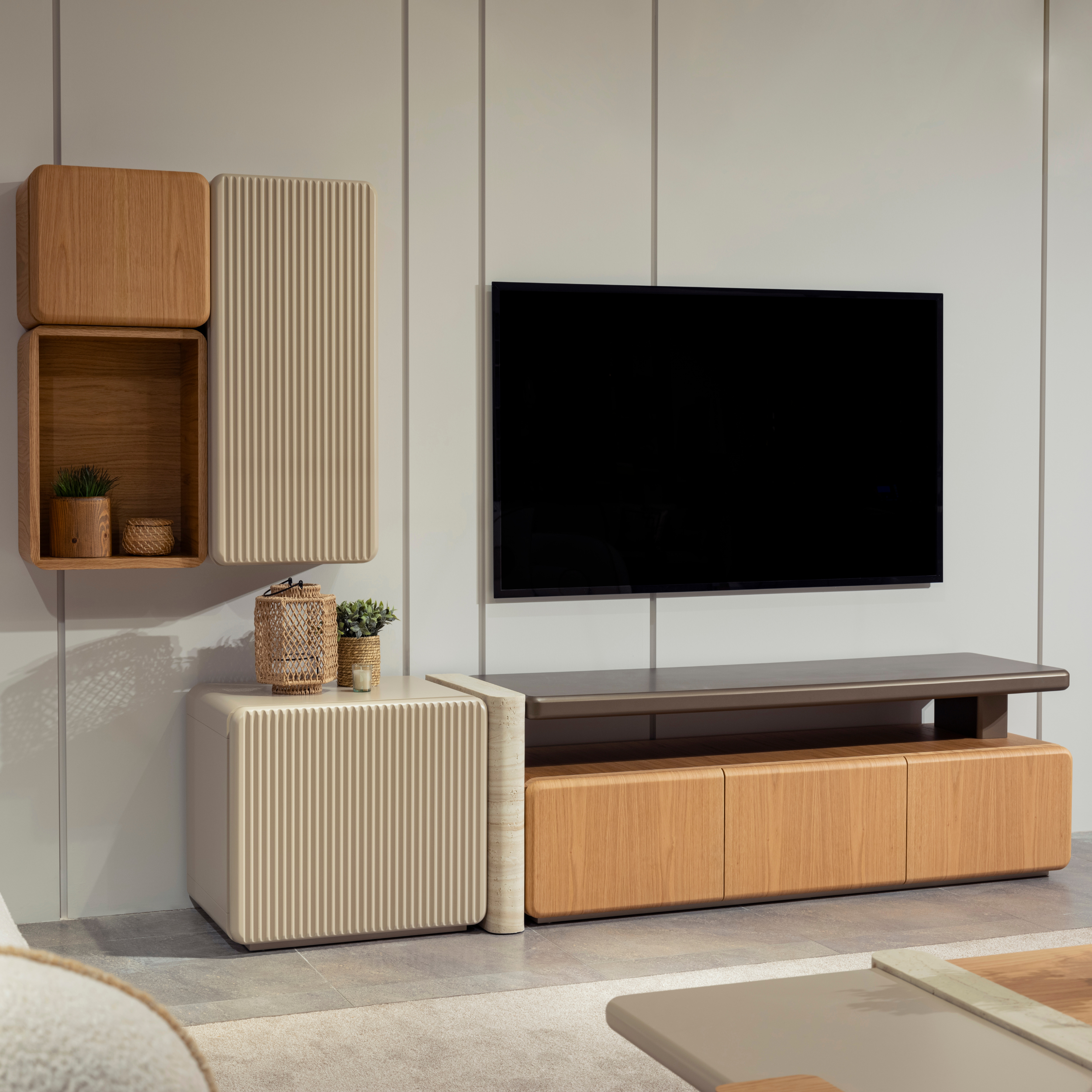 Meuble Tv FAIRMONT + Coffret mural