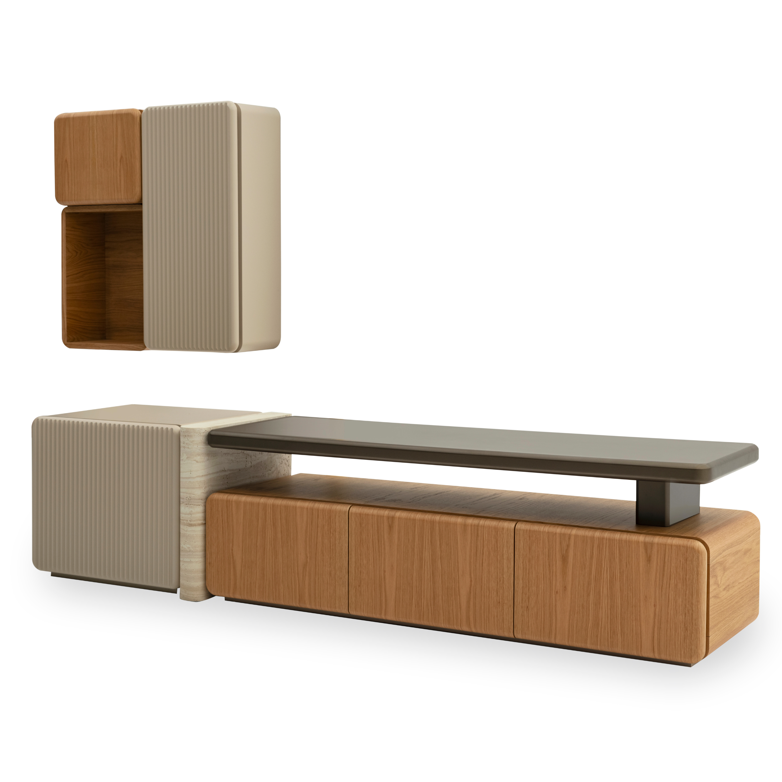 Meuble Tv FAIRMONT + Coffret mural